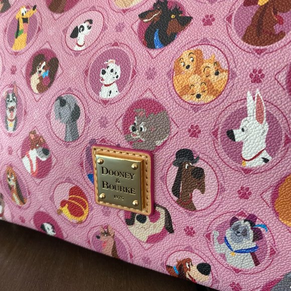 NWT Disney Dooney & Bourke Pink Dog Shopper Tote Handbag - Picture 6 of 10
